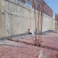 Rebar Grouting, in (Roof)